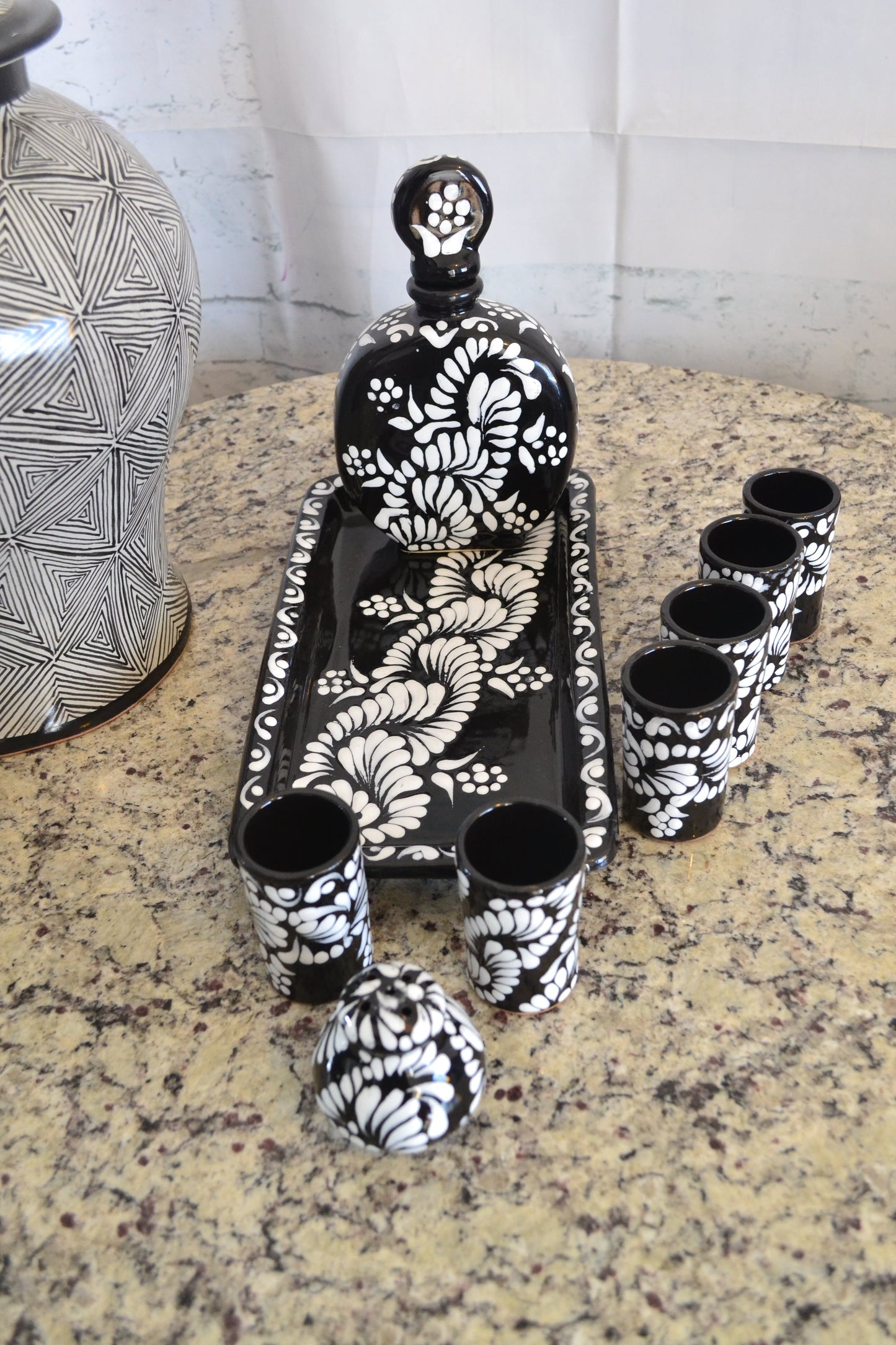 Juego de Tequila de Talavera Poblana CM492