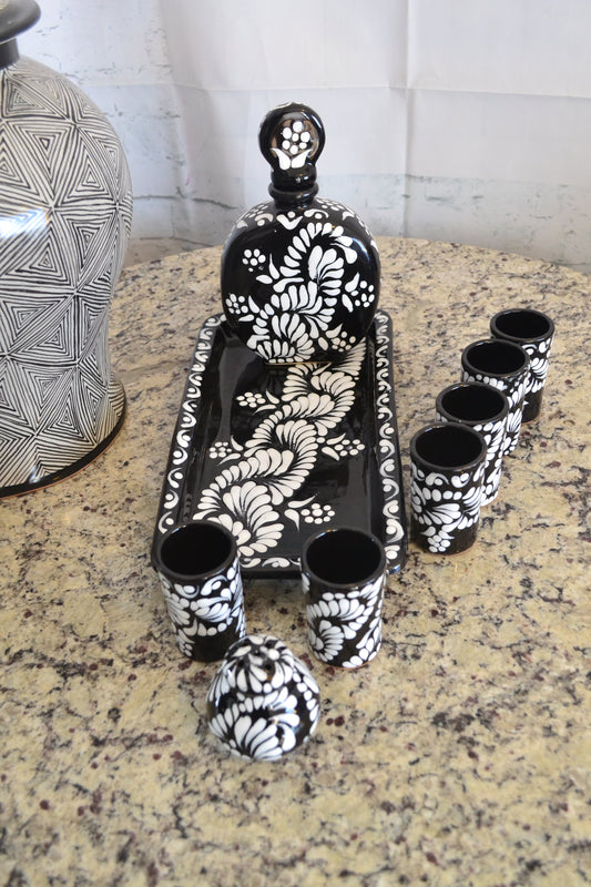 Juego de Tequila de Talavera Poblana CM492