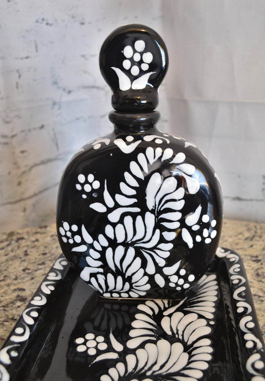 Juego de Licorera de Talavera Poblana CM492