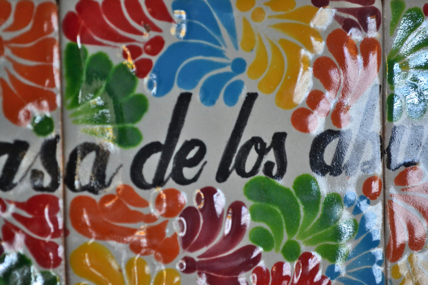 Letrero Personalizable de casa de Talavera Poblana con marco de madera  CM504