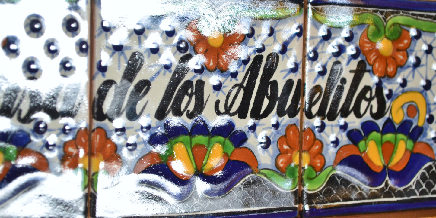 Letrero Personalizable de casa de Talavera Poblana con marco de madera  CM508