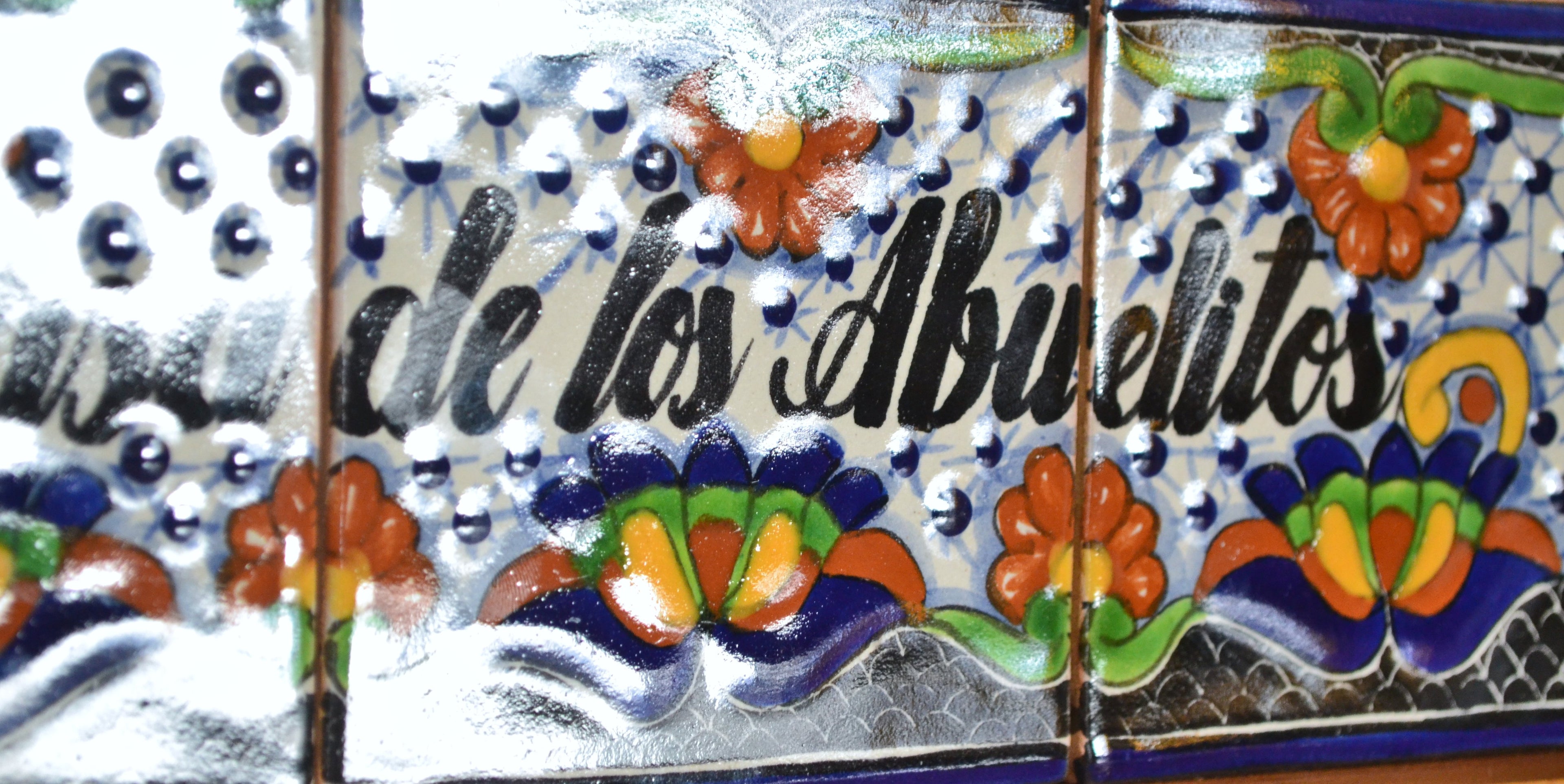 Letrero Personalizable de casa de Talavera Poblana con marco de madera  CM508