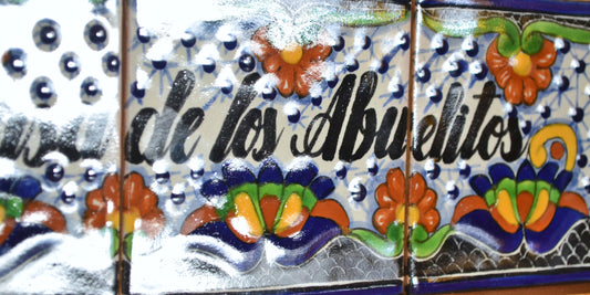 Letrero Personalizable de casa de Talavera Poblana con marco de madera  CM508