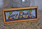 Letrero Personalizable de casa de Talavera Poblana con marco de madera  CM508