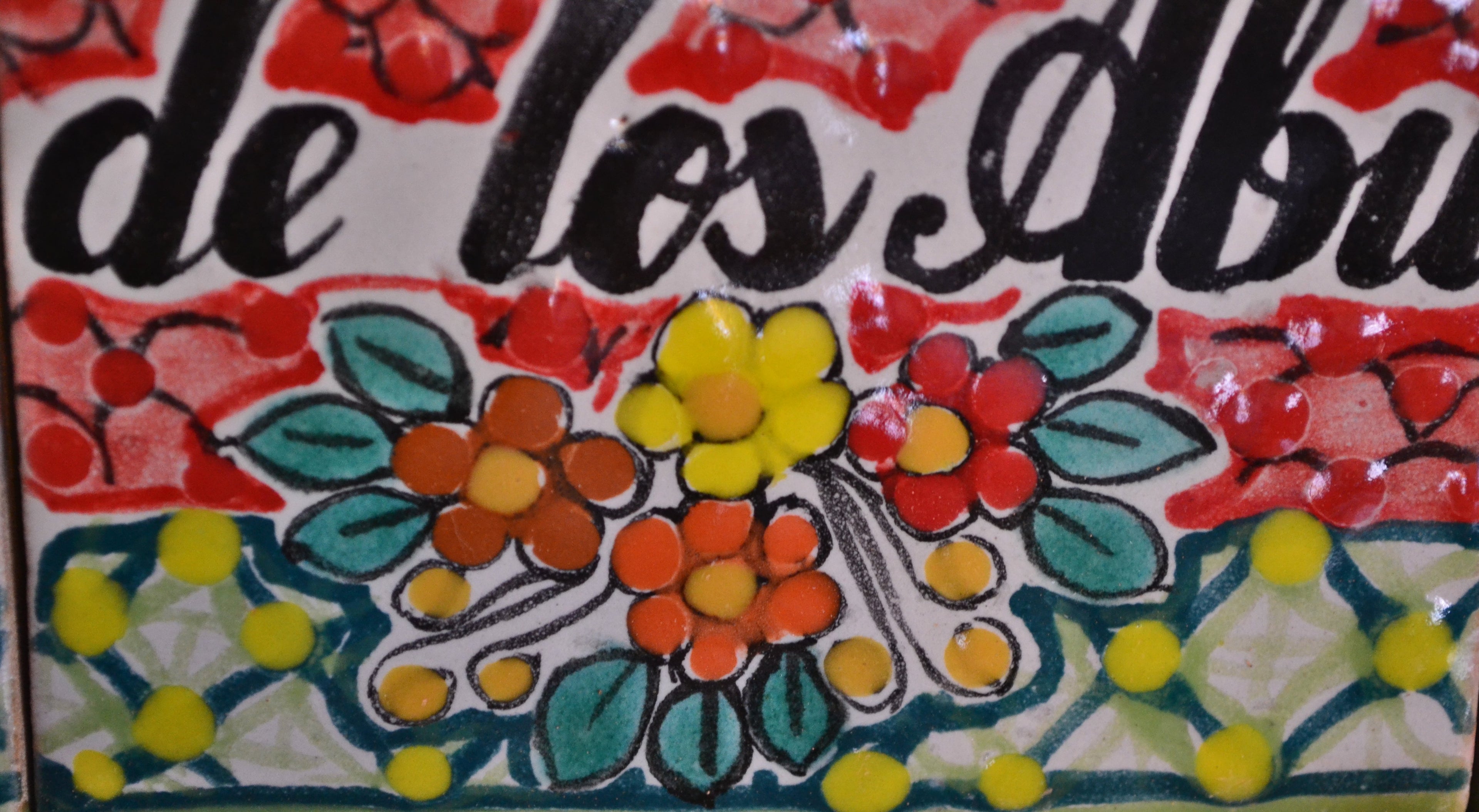 Letrero Personalizable de casa de Talavera Poblana con marco de madera  CM510