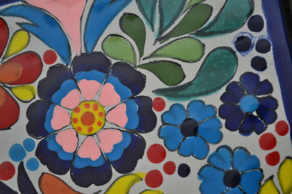 Letrero Personalizable de casa de Talavera Poblana con marco de madera  CM514