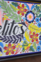 Letrero Personalizable de casa de Talavera Poblana con marco de madera  CM514