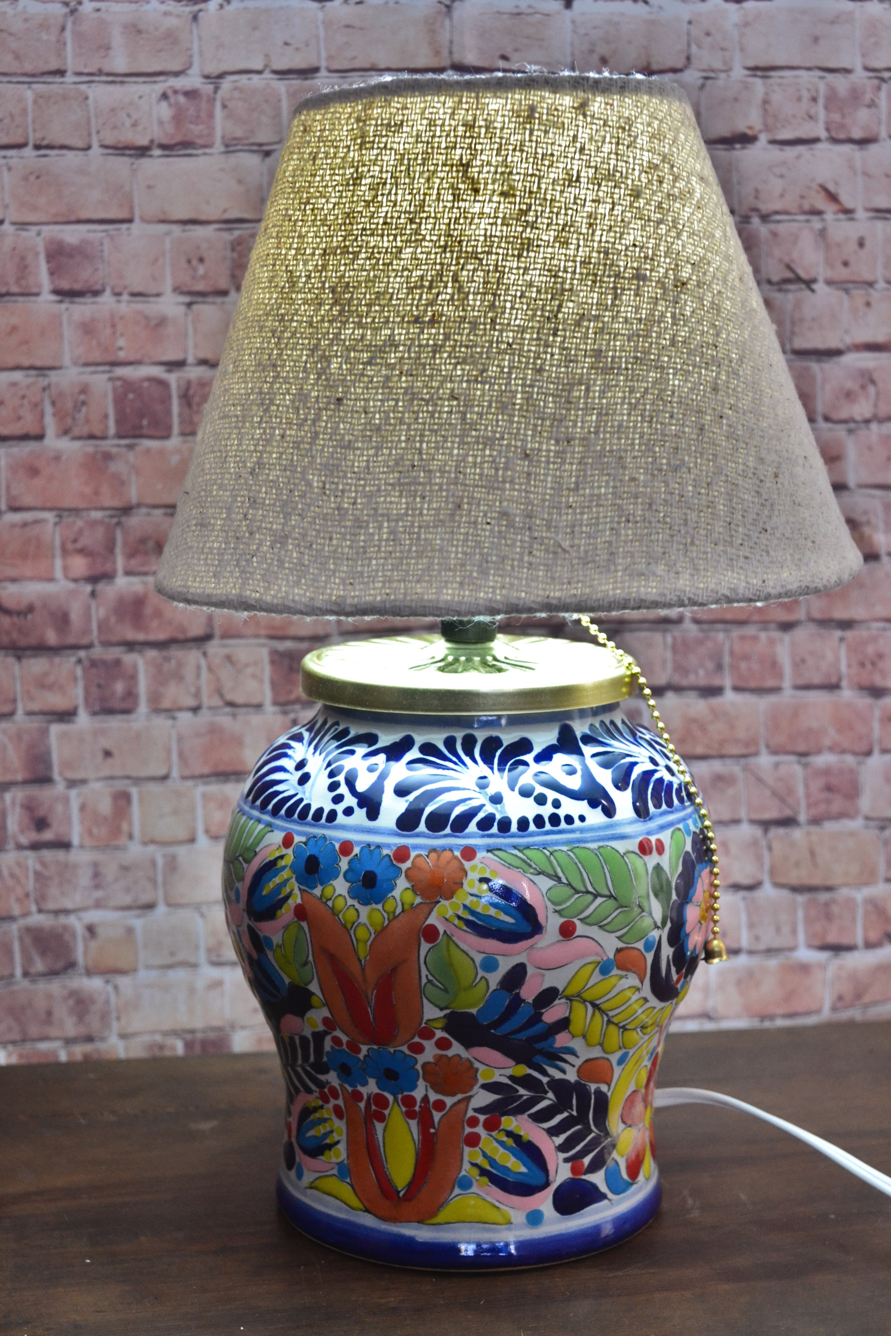 Lámpara de Talavera Poblana CM518