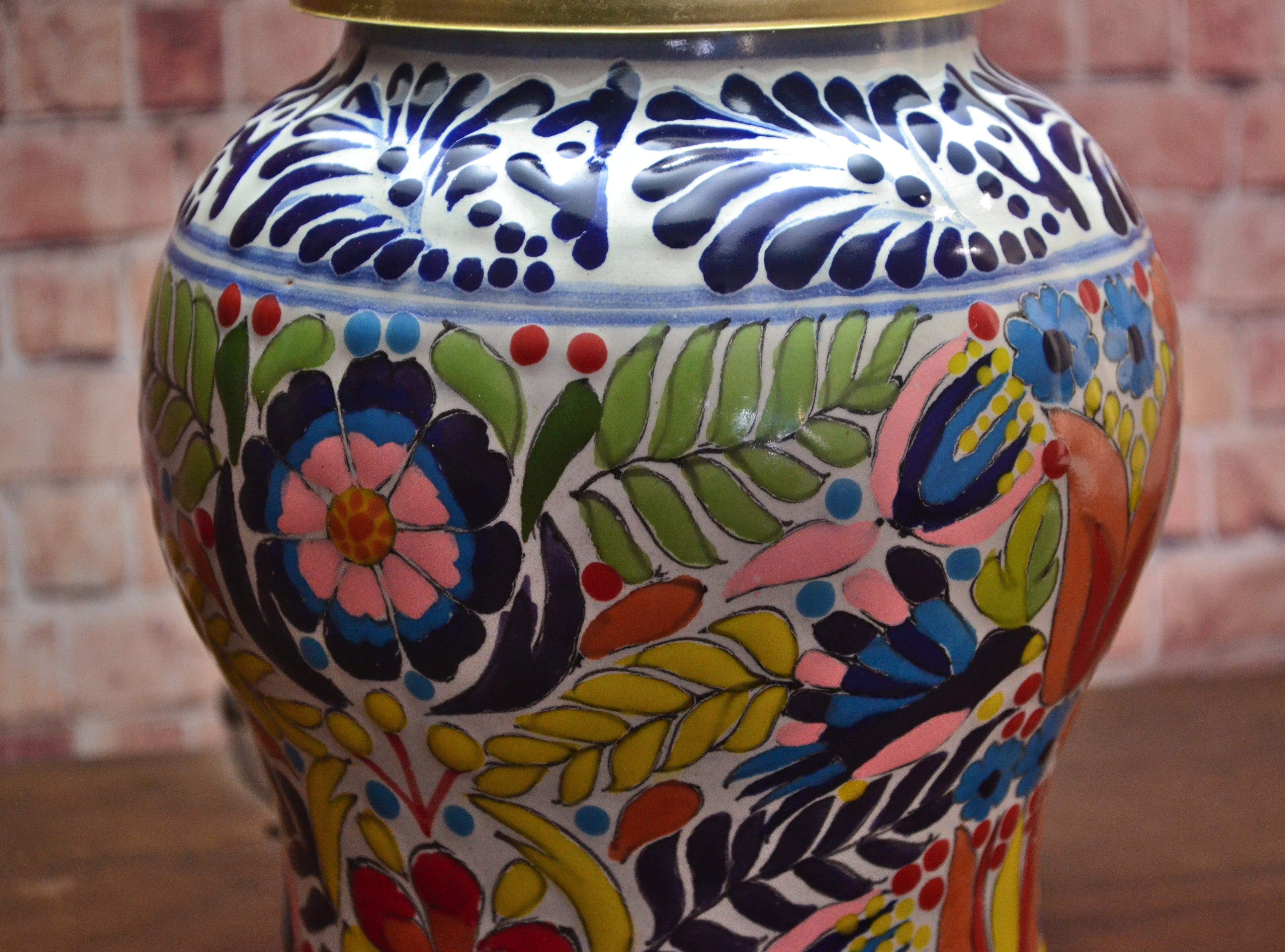 Lámpara de Talavera Poblana CM518
