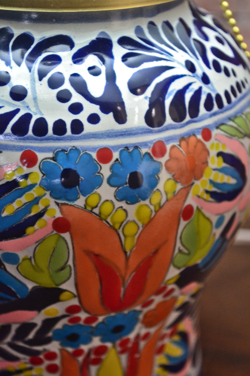 Lámpara de Talavera Poblana CM518