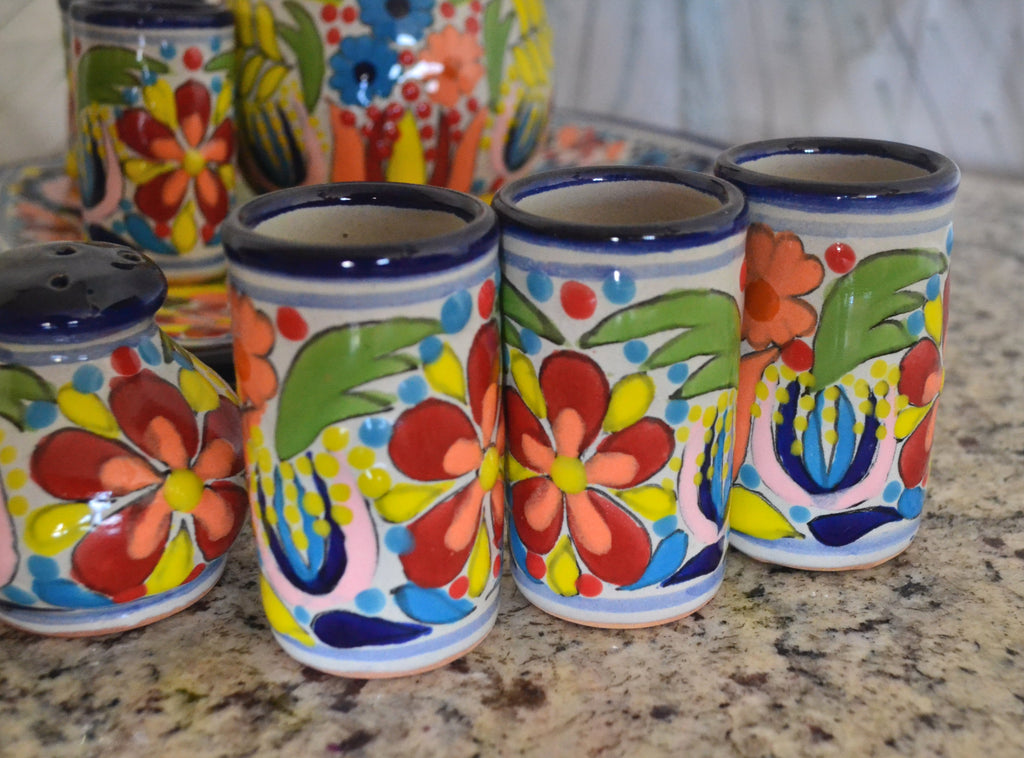 Juego de Licorera de Talavera Poblana CM524