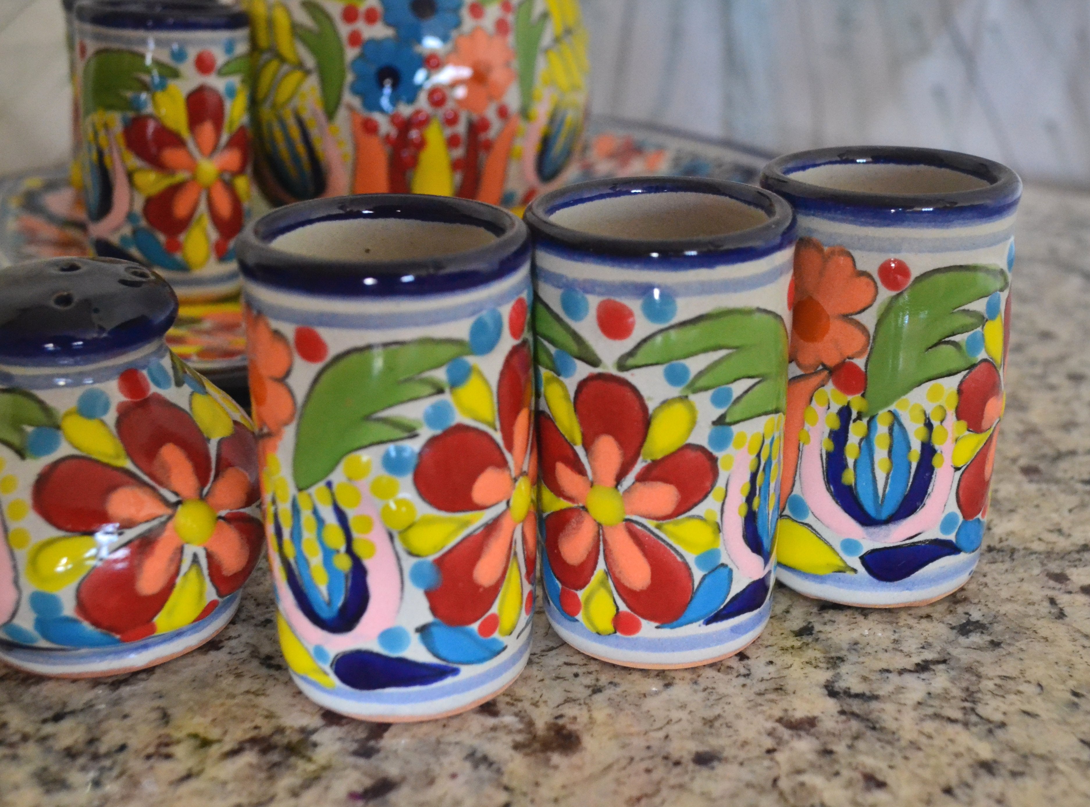 Juego de Licorera de Talavera Poblana CM524