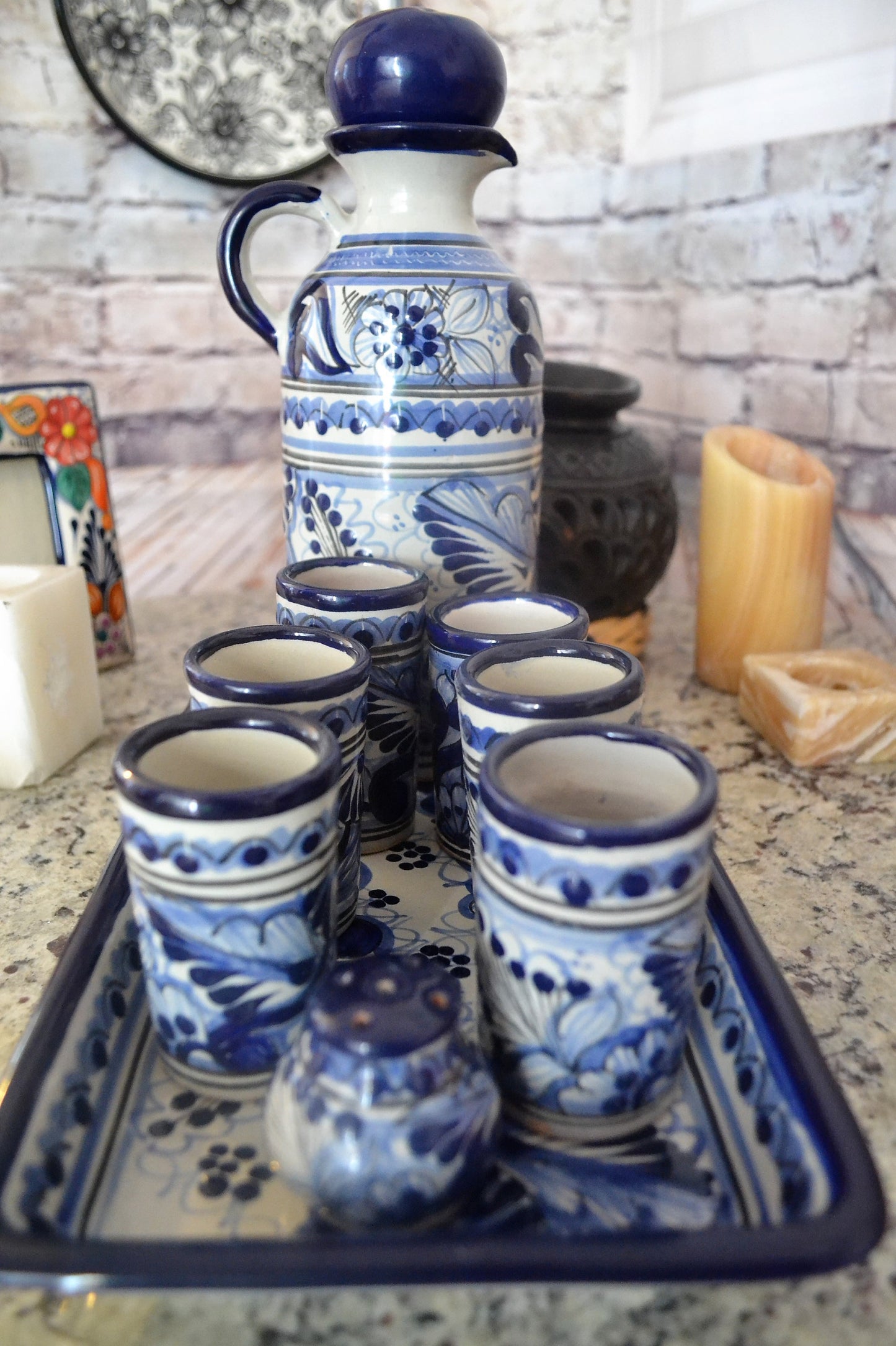 Juego de Tequila de Talavera Poblana CM109