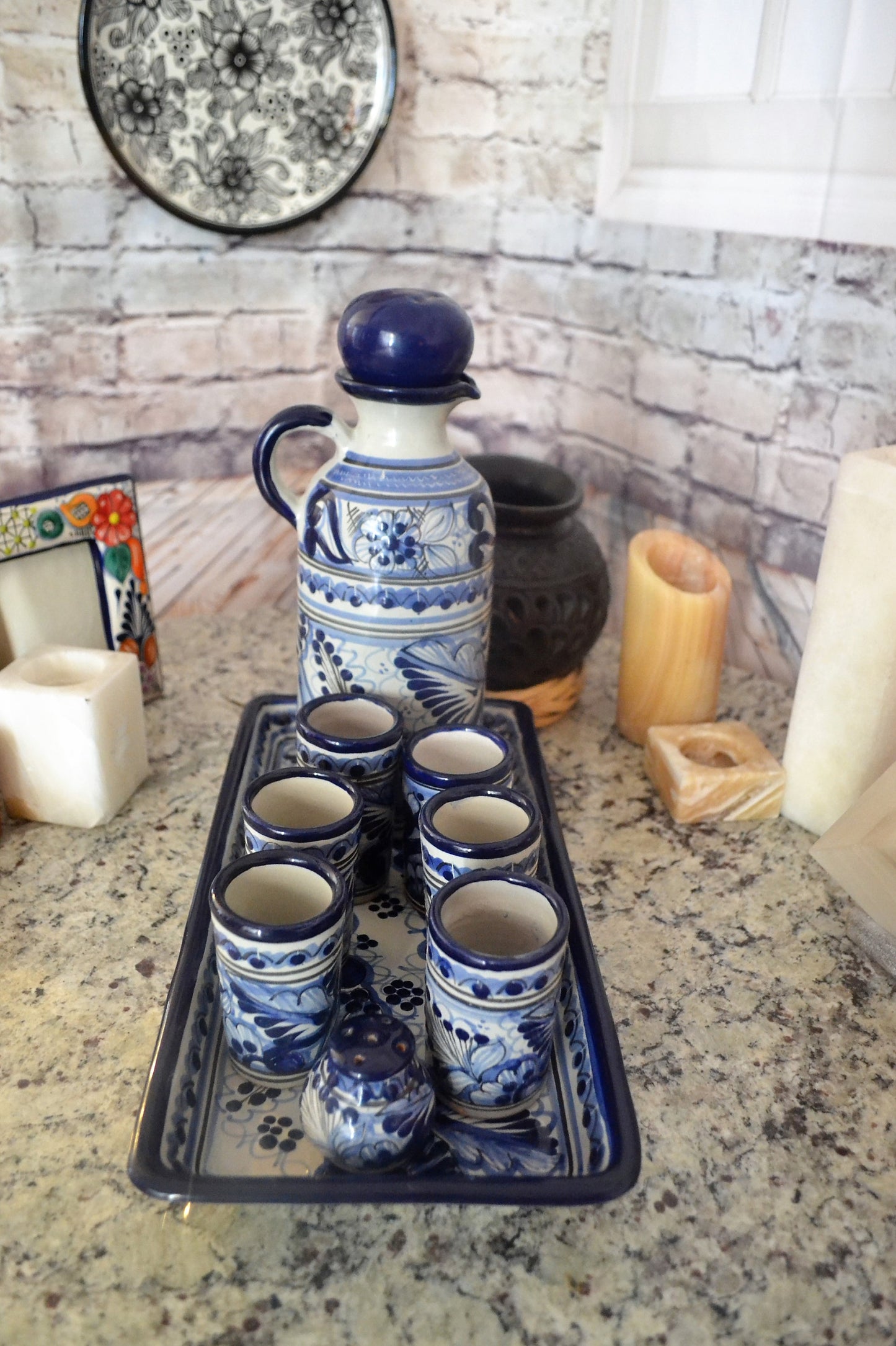 Juego de Tequila de Talavera Poblana CM109