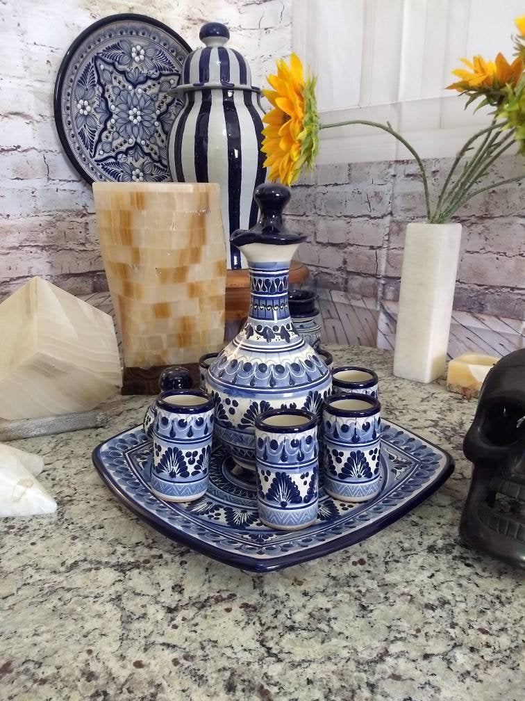 Juego de Tequila de Talavera Poblana CM177