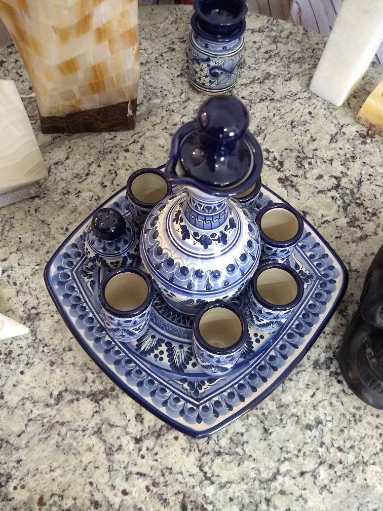 Juego de Tequila de Talavera Poblana CM177