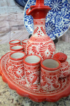 Juego de Licorera de Talavera Poblana CM111