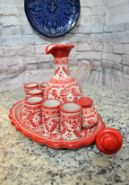 Juego de Licorera de Talavera Poblana CM111