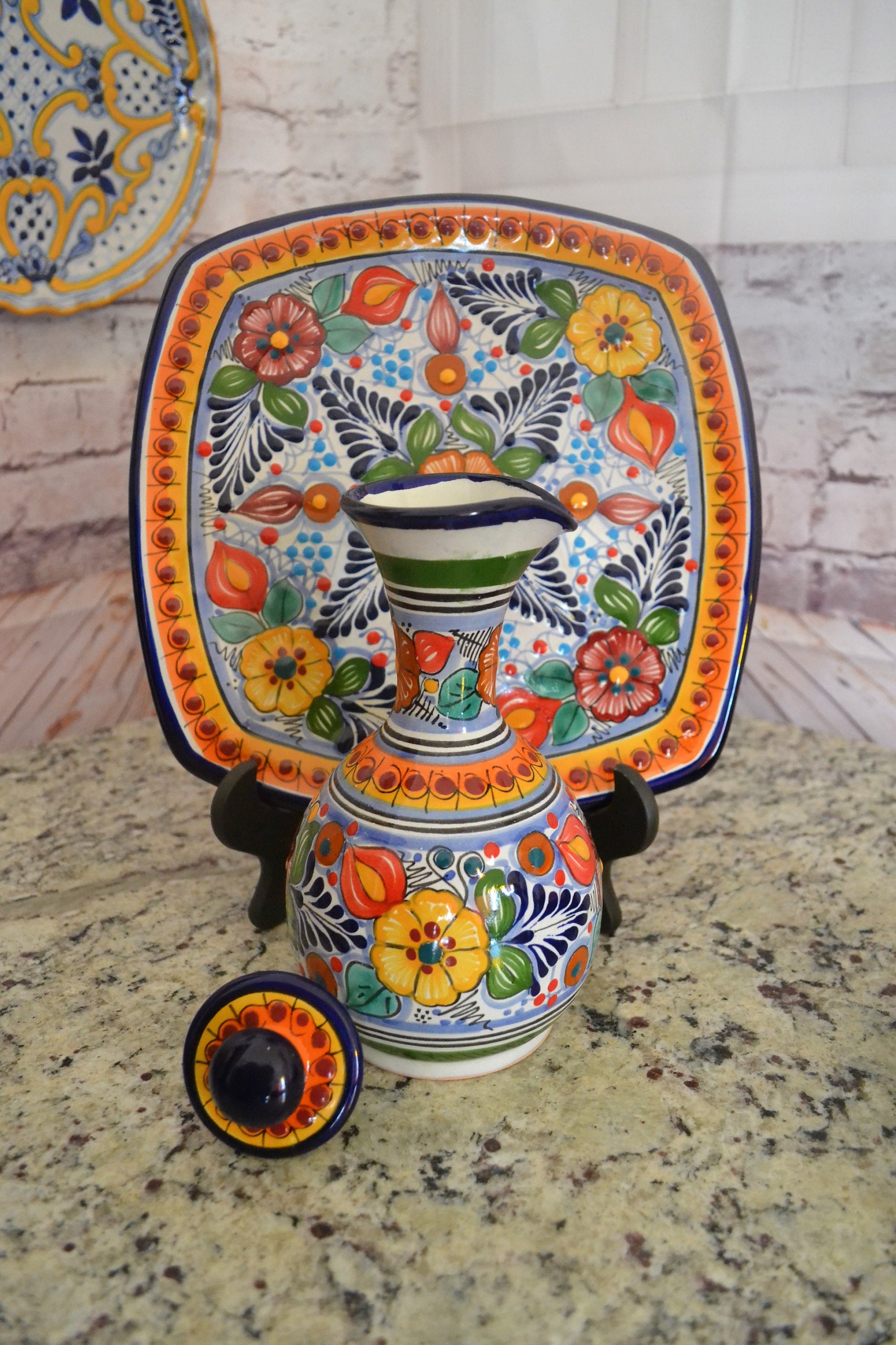 Juego de Licorera de Talavera Poblana CM116