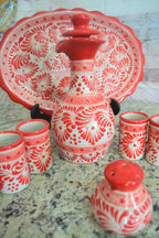 Juego de Licorera de Talavera Poblana CM111