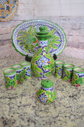 Juego de Licorera de Talavera Poblana CM110