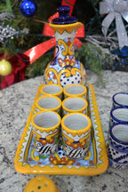 Juego de Licorera de Talavera Poblana CM045