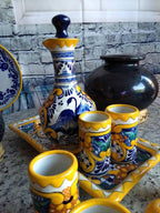 Juego de Licorera de Talavera Poblana CM045