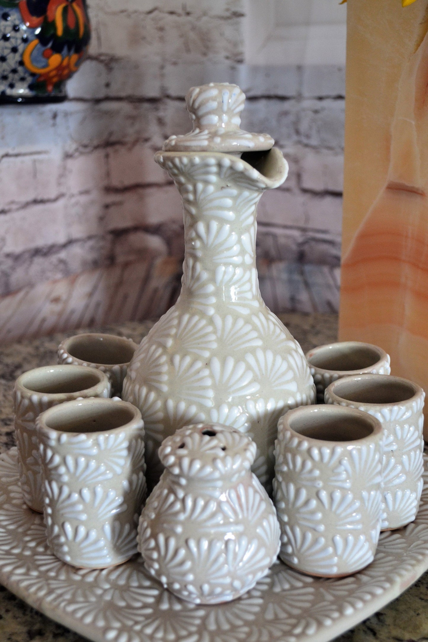 Juego de Tequila de Talavera Poblana CM224