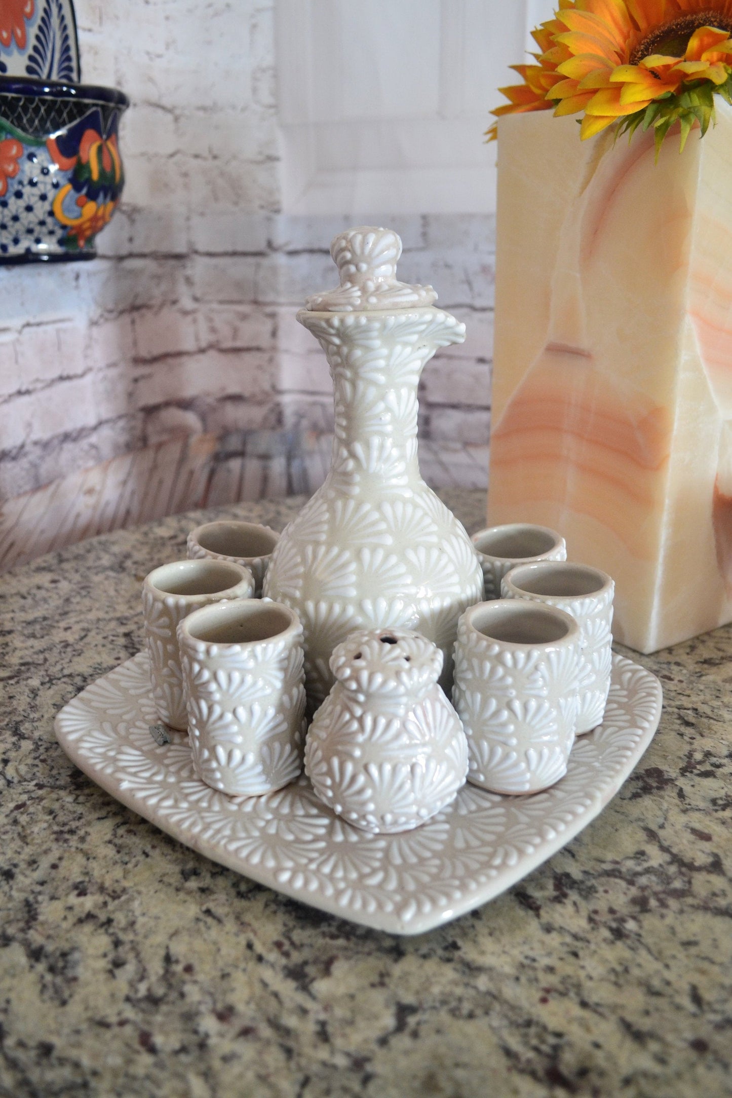 Juego de Tequila de Talavera Poblana CM224