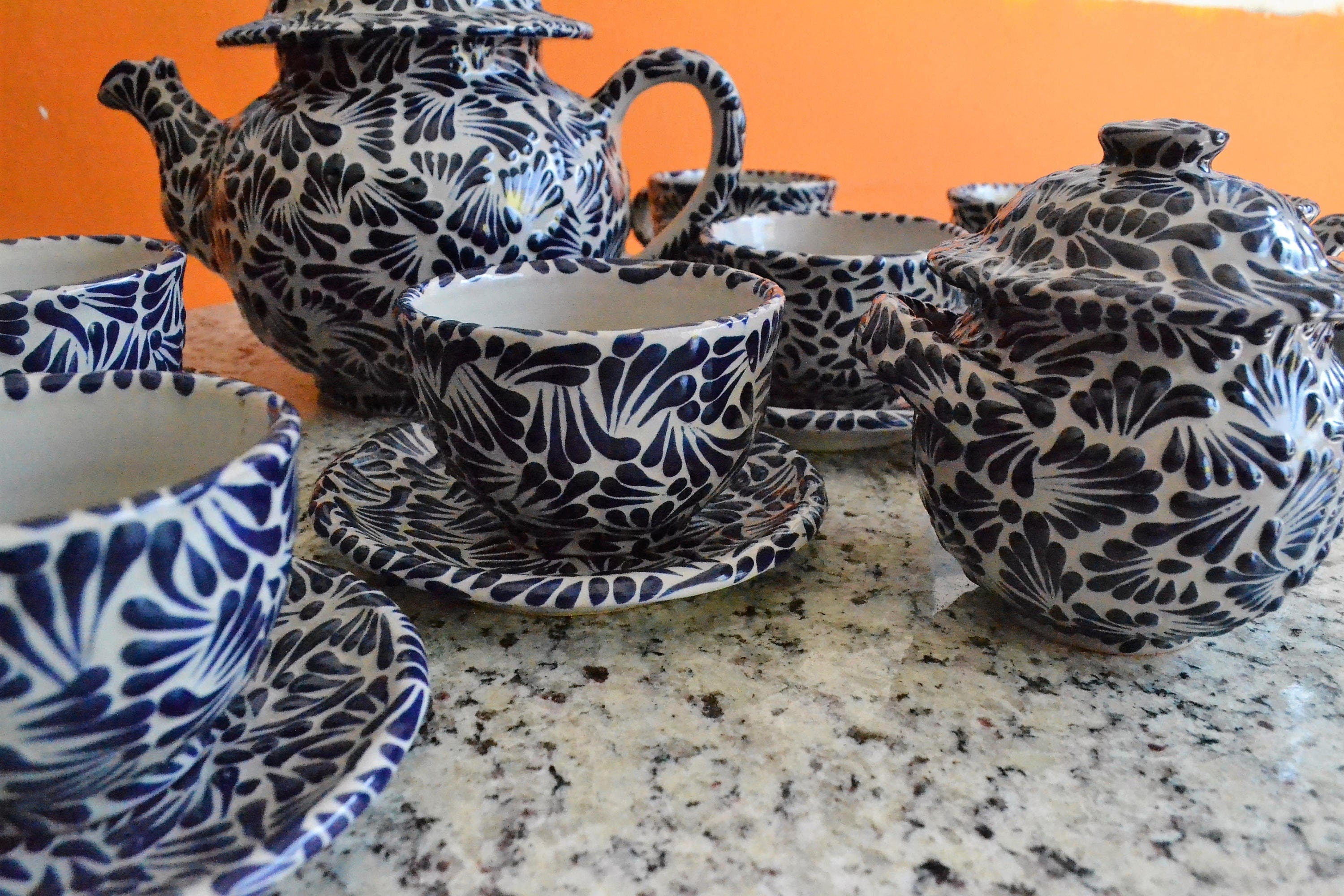 Juego de Café de Talavera Poblana CM080