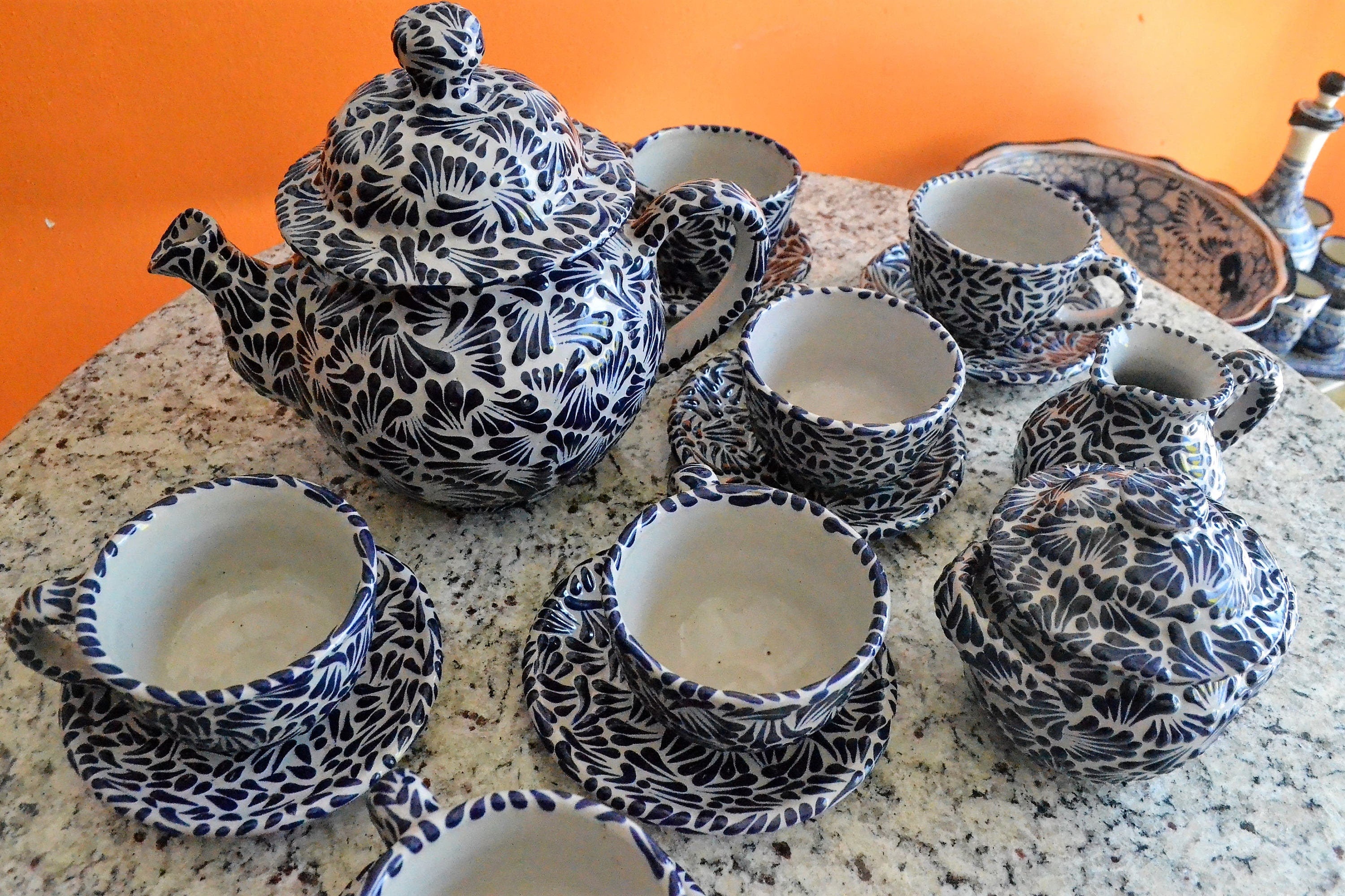 Juego de Café de Talavera Poblana CM080