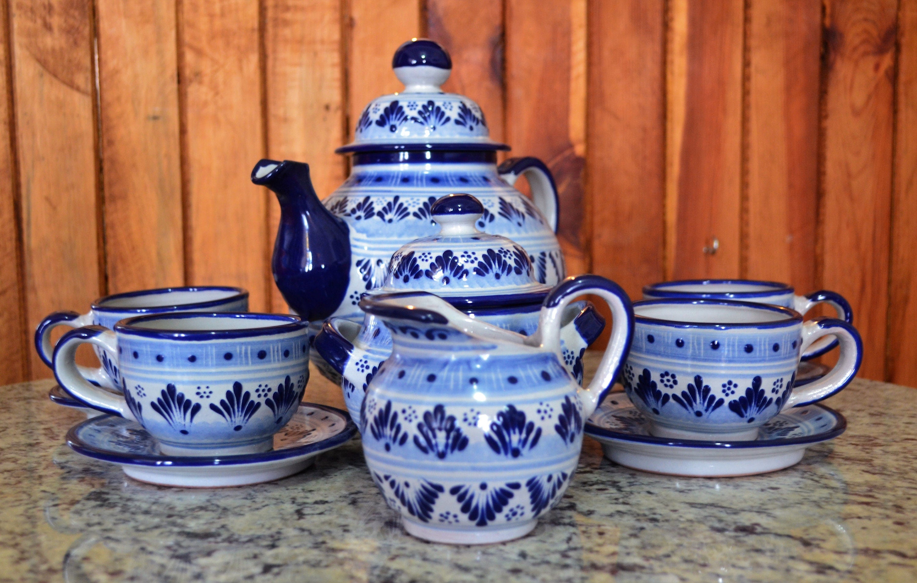 Juego de Café de Talavera Poblana CM088