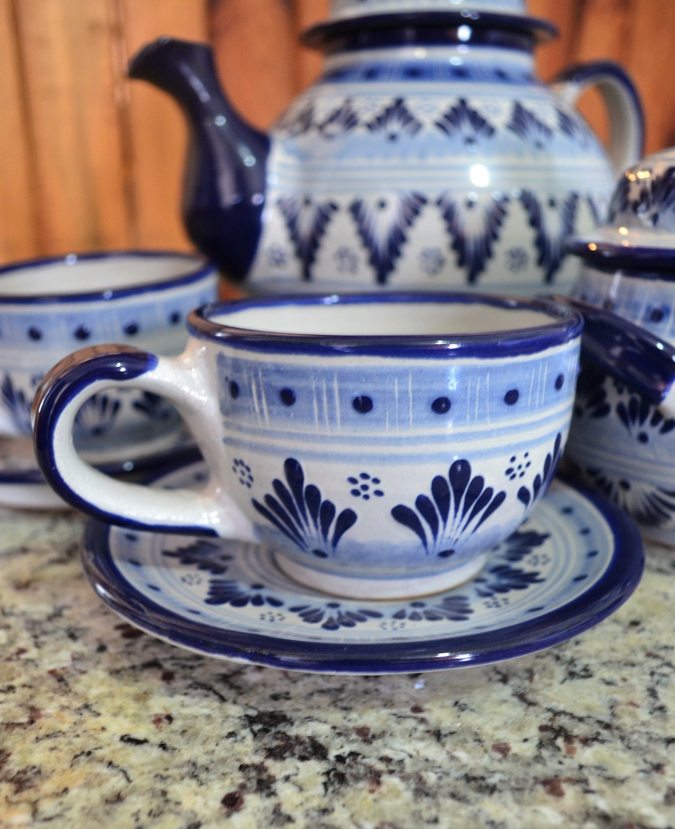 Juego de Café de Talavera Poblana CM088