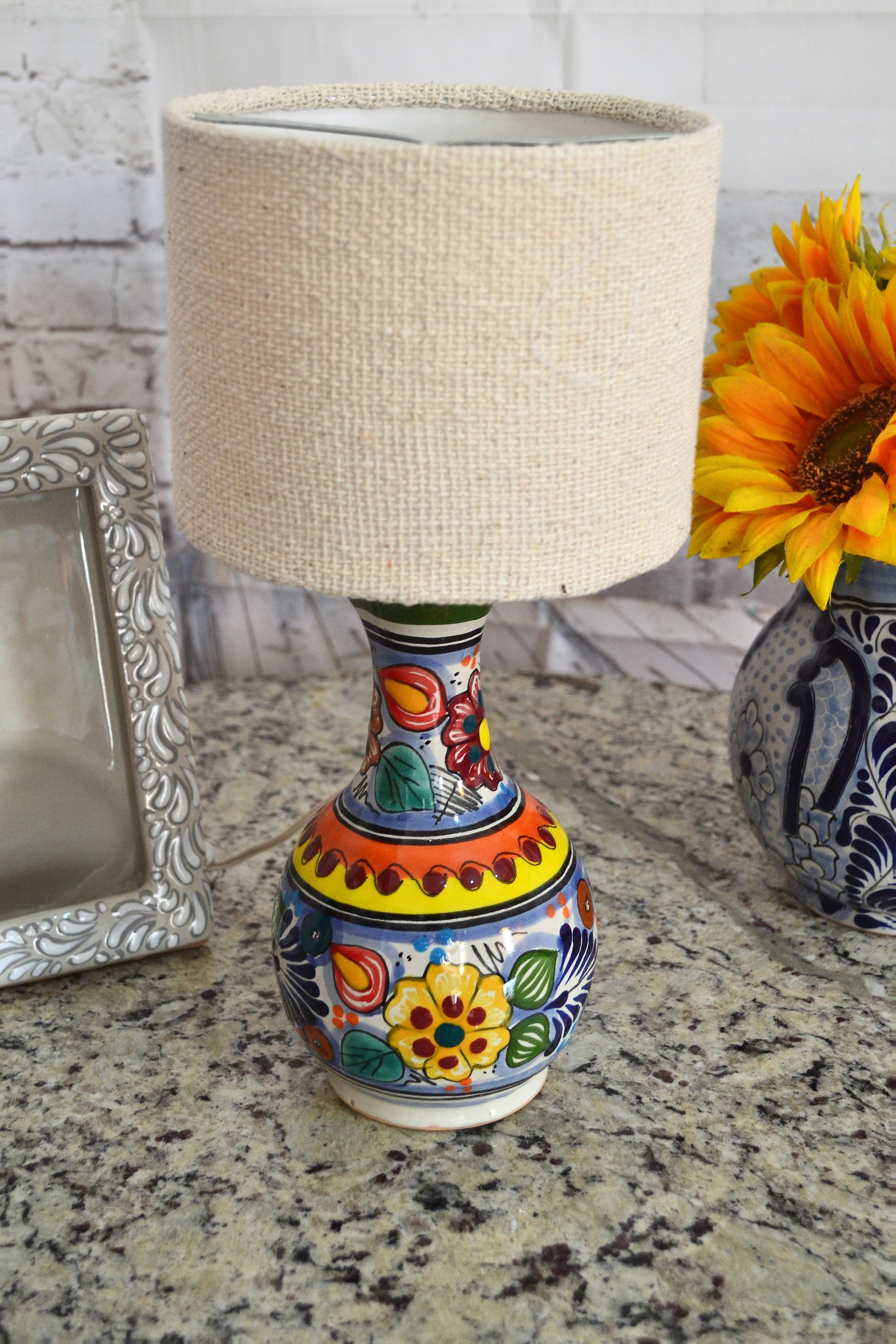 Lámpara de Talavera Poblana CM256