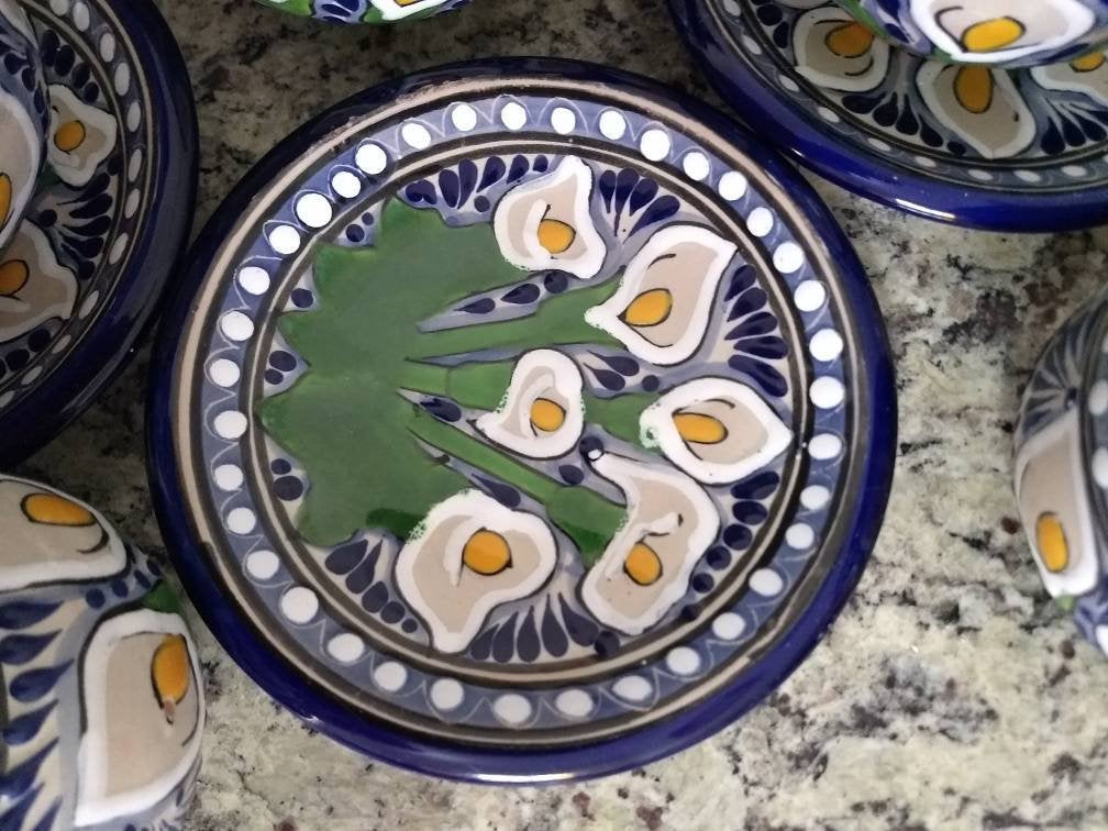 2 Tazas y Platos de Café de Talavera CM260
