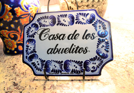 Letrero Personalizable de casa de Talavera Poblana