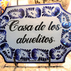 Letrero Personalizable de casa de Talavera Poblana