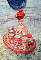 Juego de Licorera de Talavera Poblana CM111