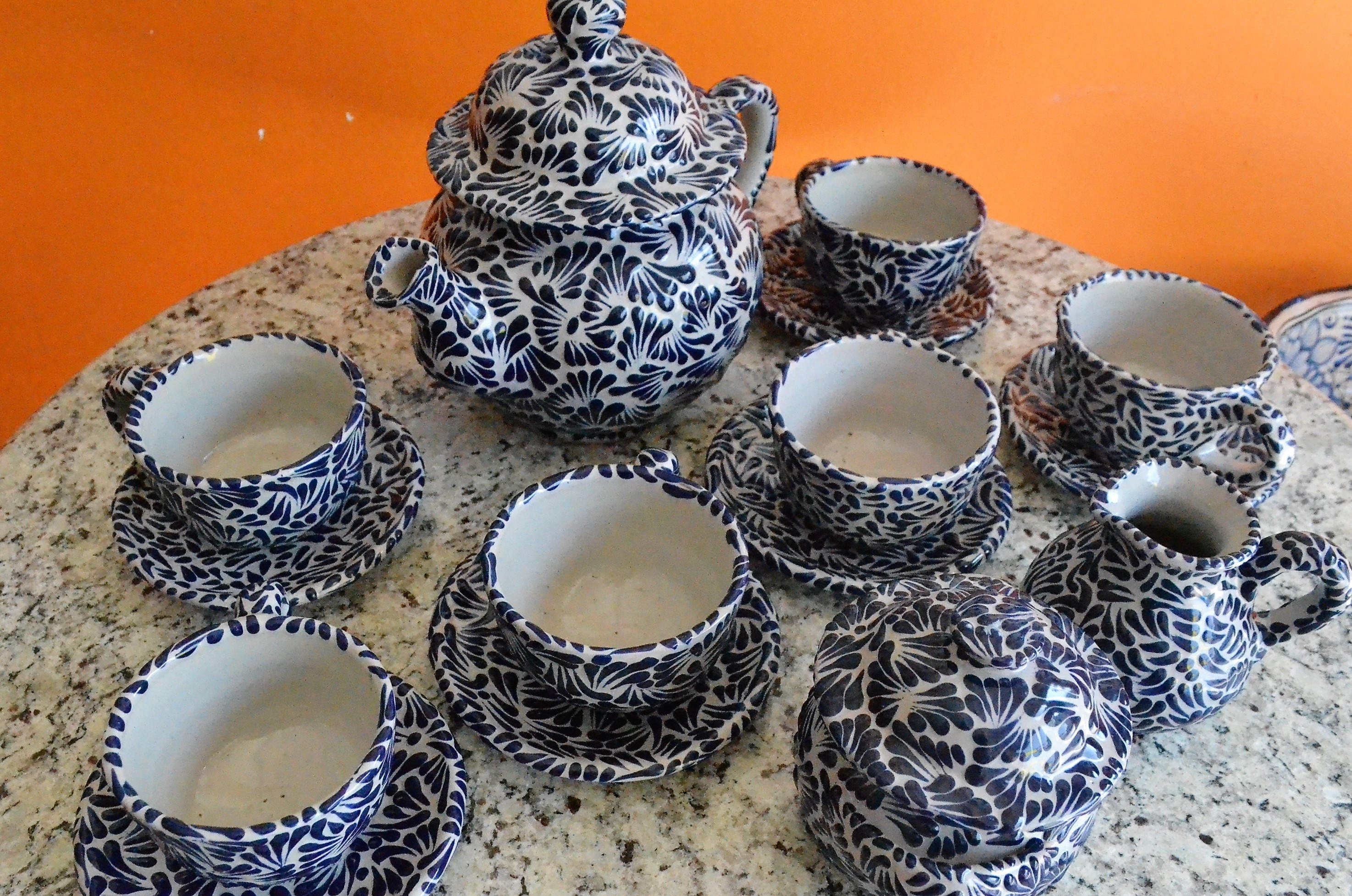 Juego de Café de Talavera Poblana CM080