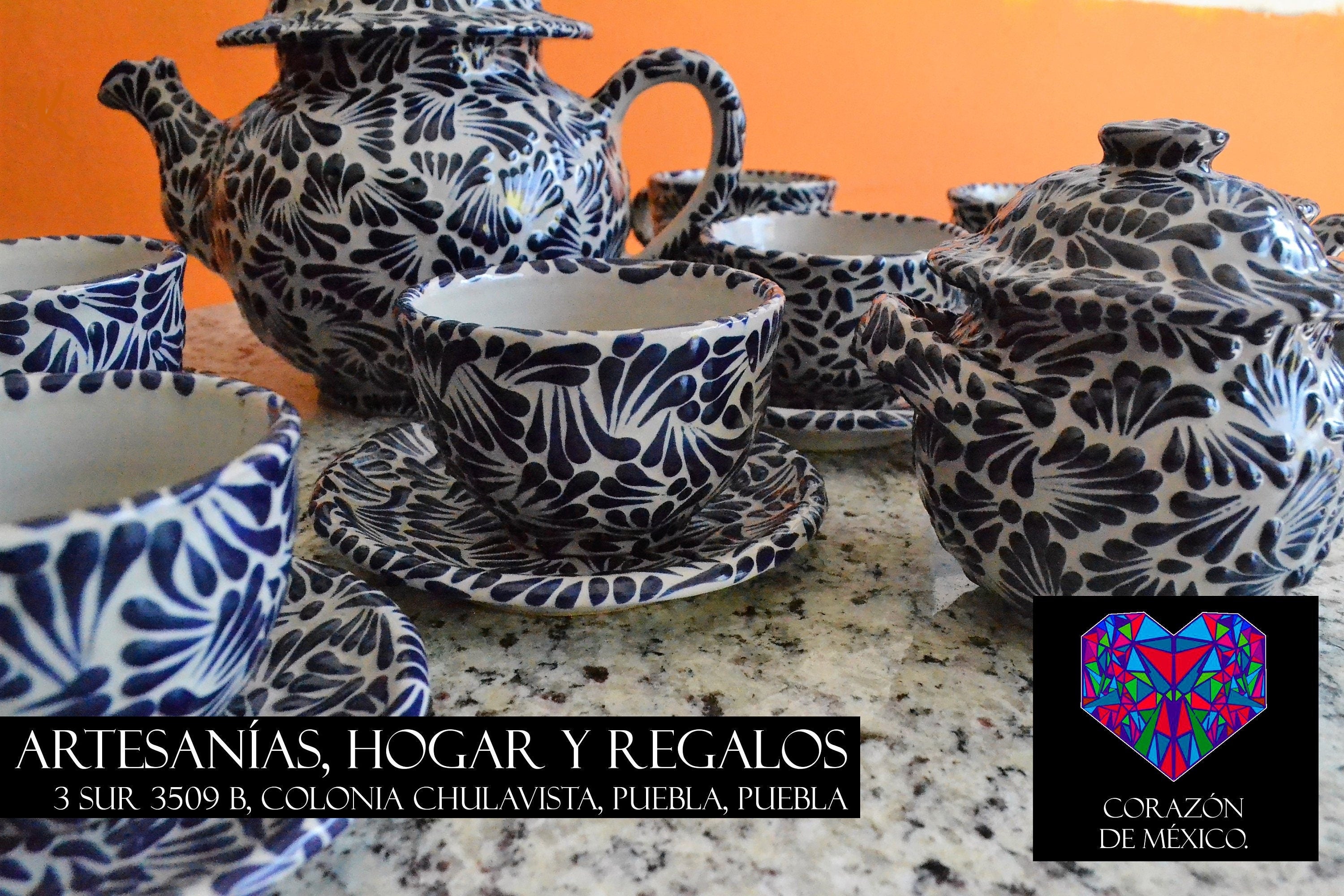 Juego de Café de Talavera Poblana CM080