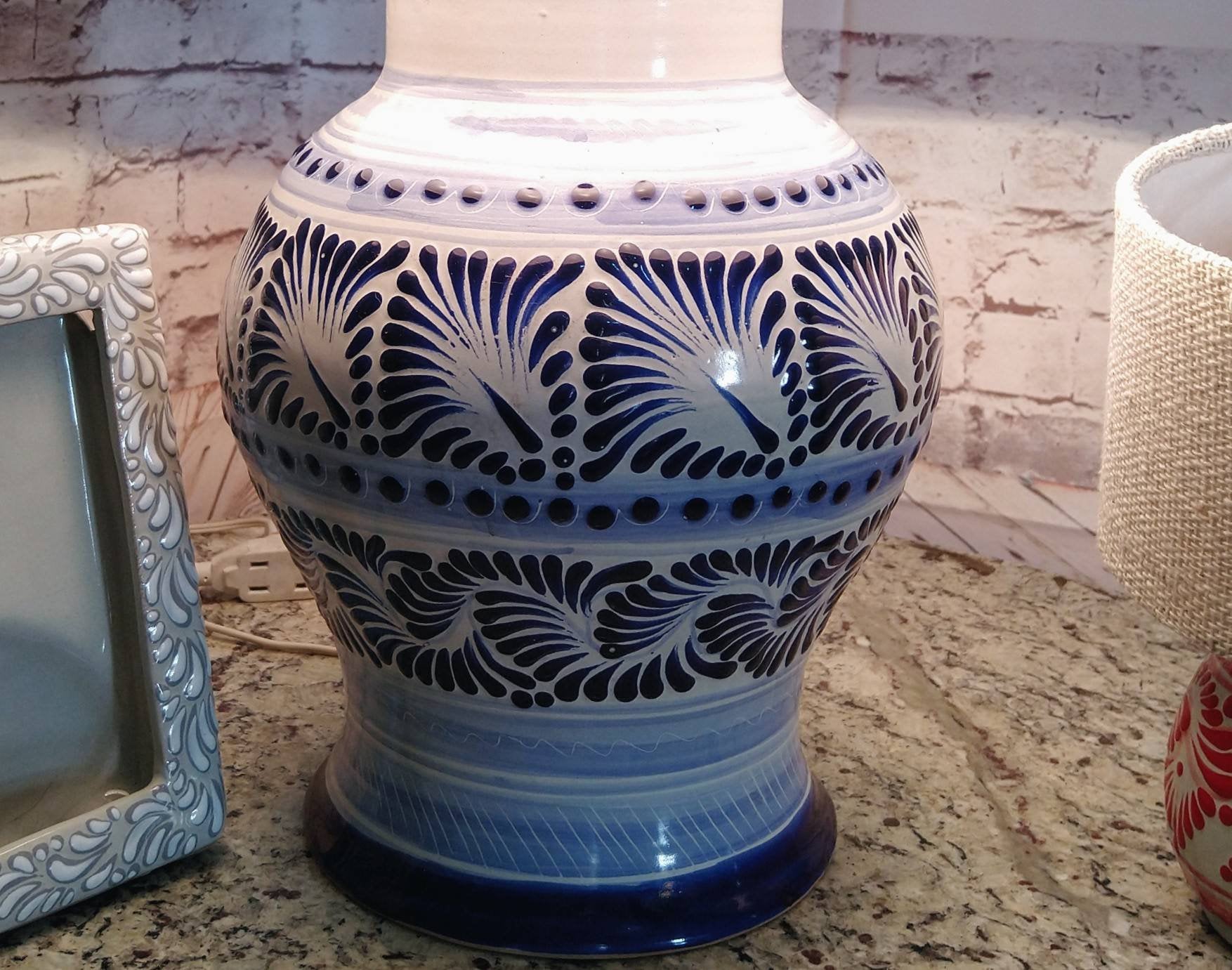 Lámpara de Talavera Poblana CM257