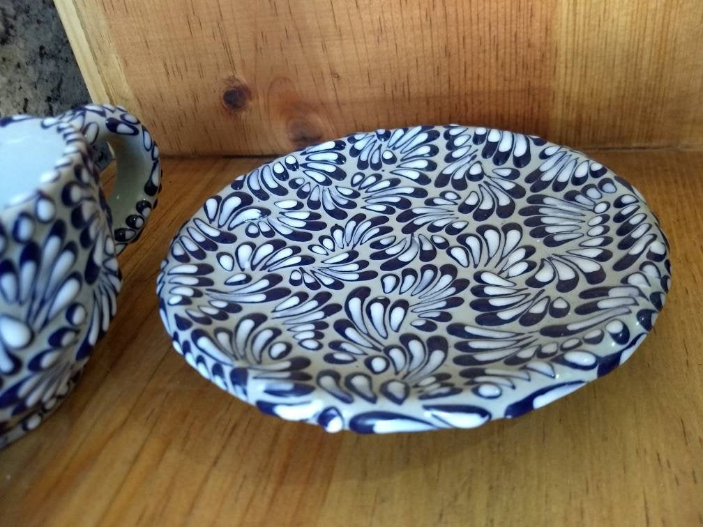 2 Tazas y Platos de Café de Talavera CM038