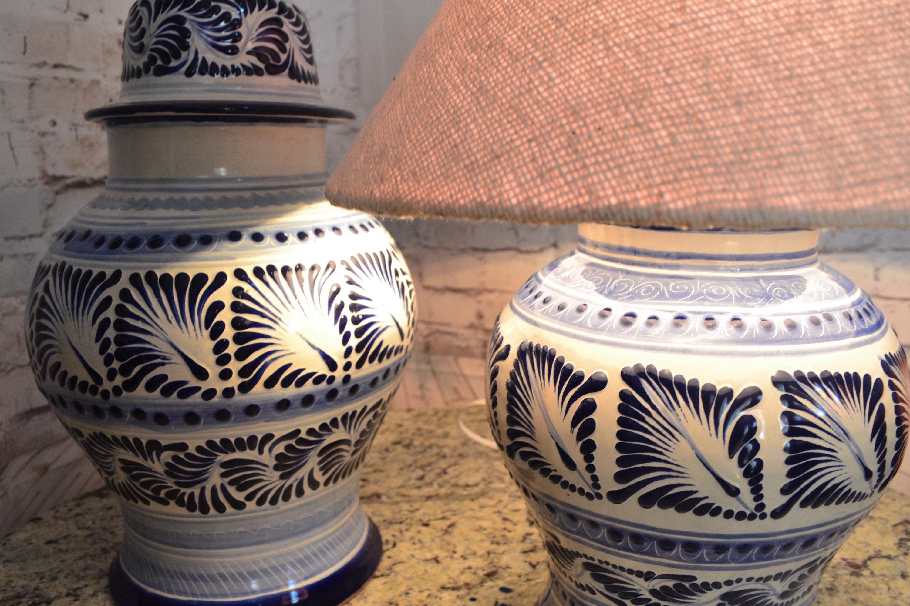 Lámpara de Talavera Poblana CM257