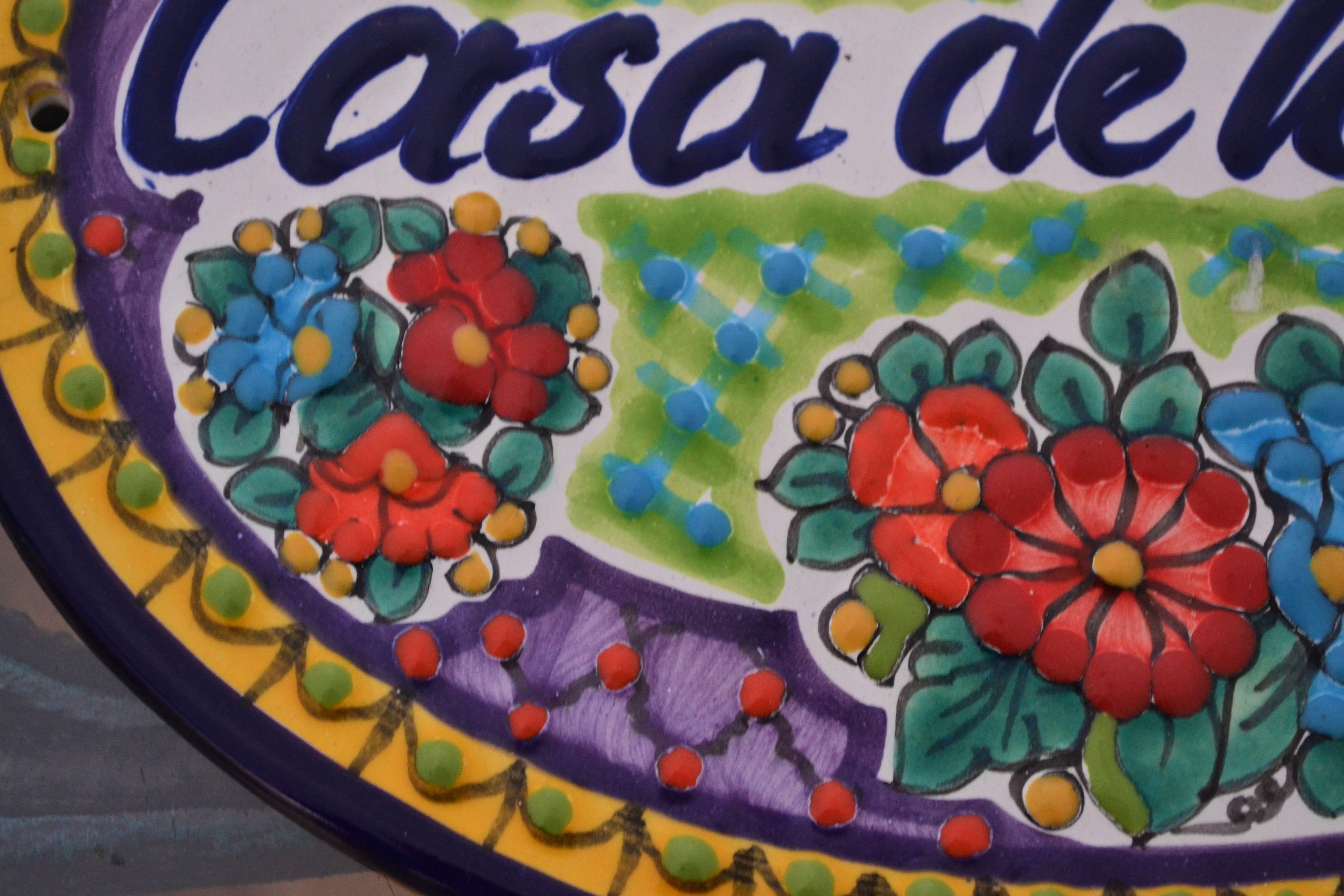 Letrero Personalizable de casa de Talavera Poblana CM309