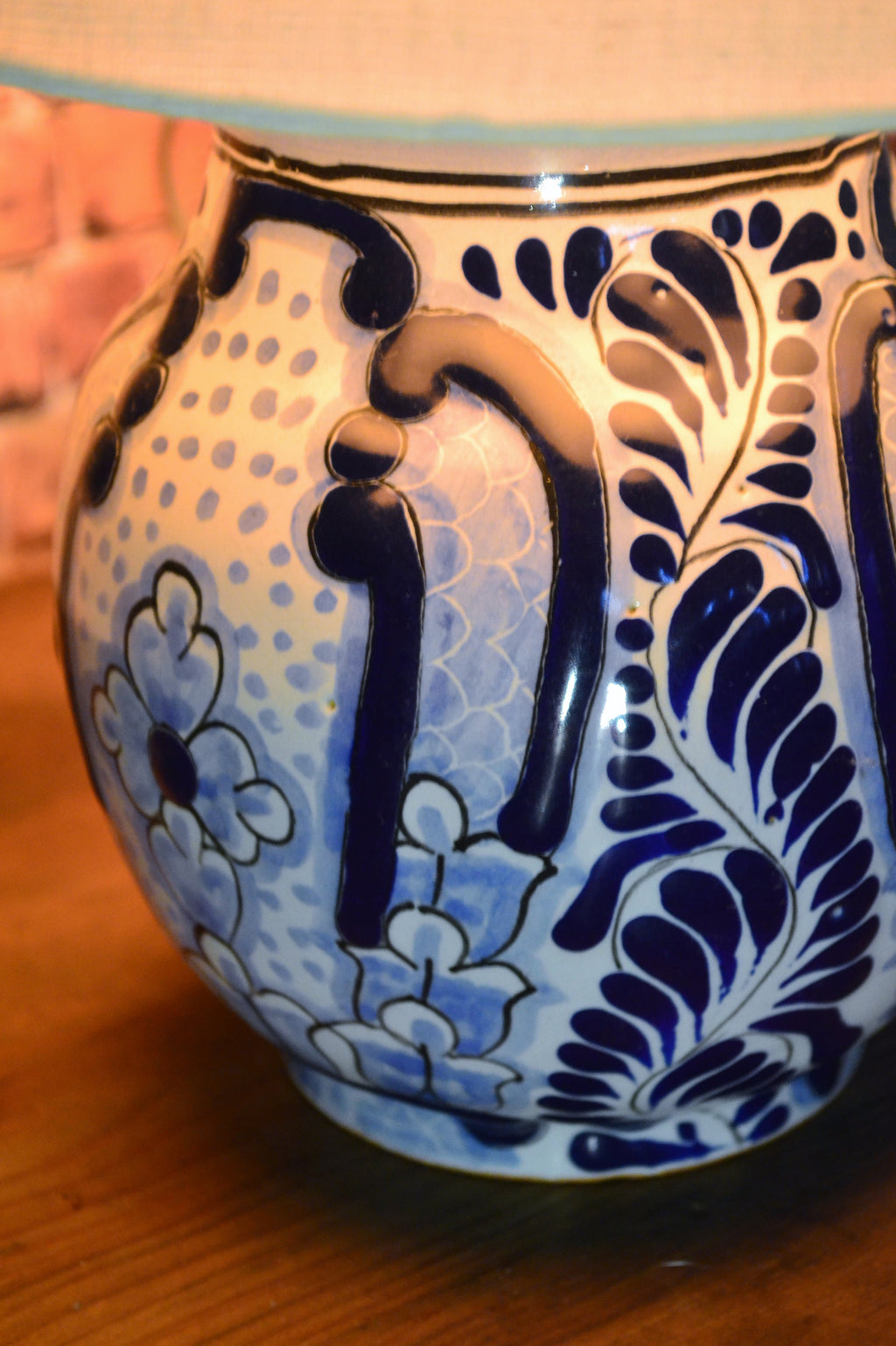 Lámpara de Talavera Poblana CM324