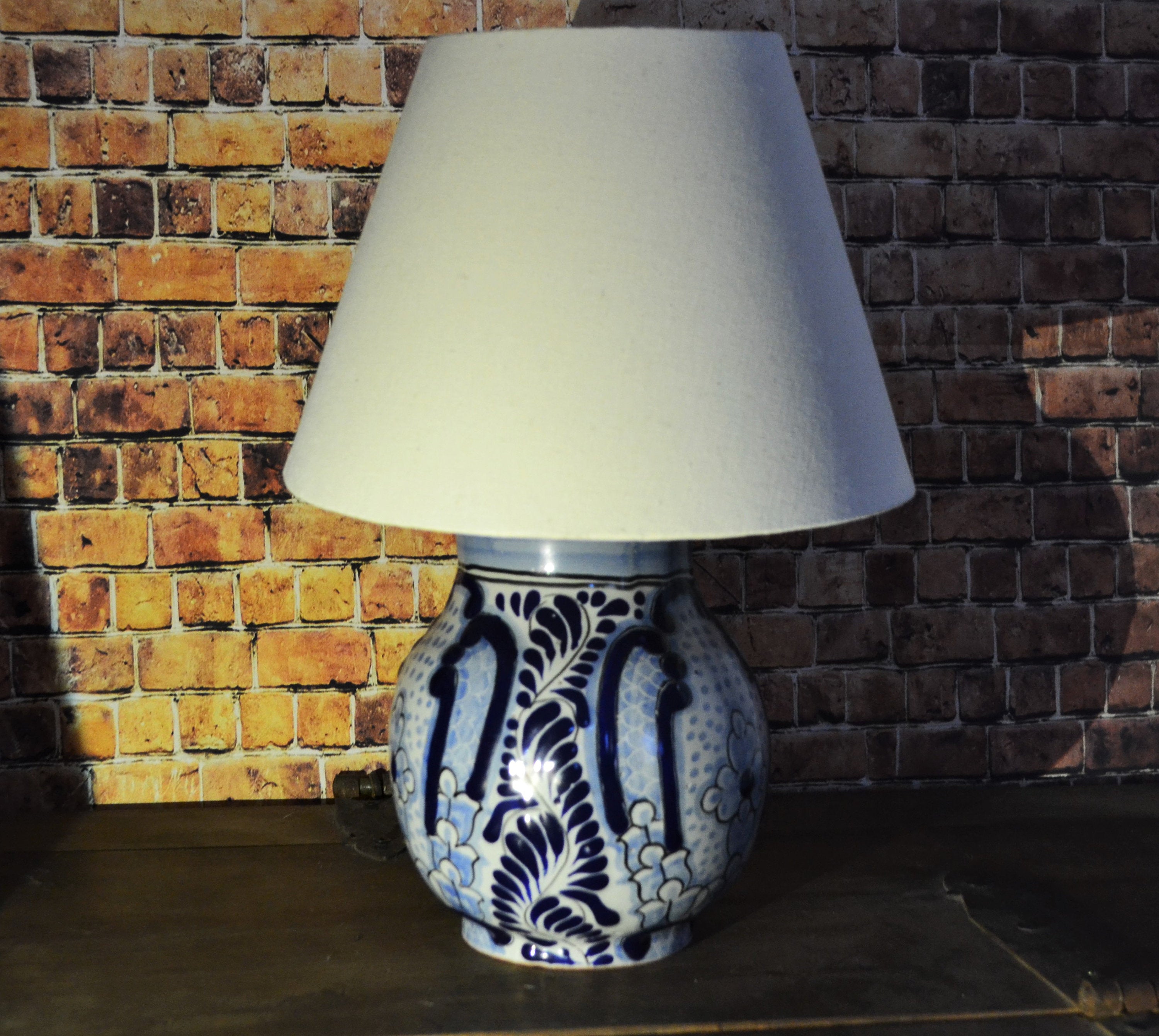 Lámpara de Talavera Poblana CM324