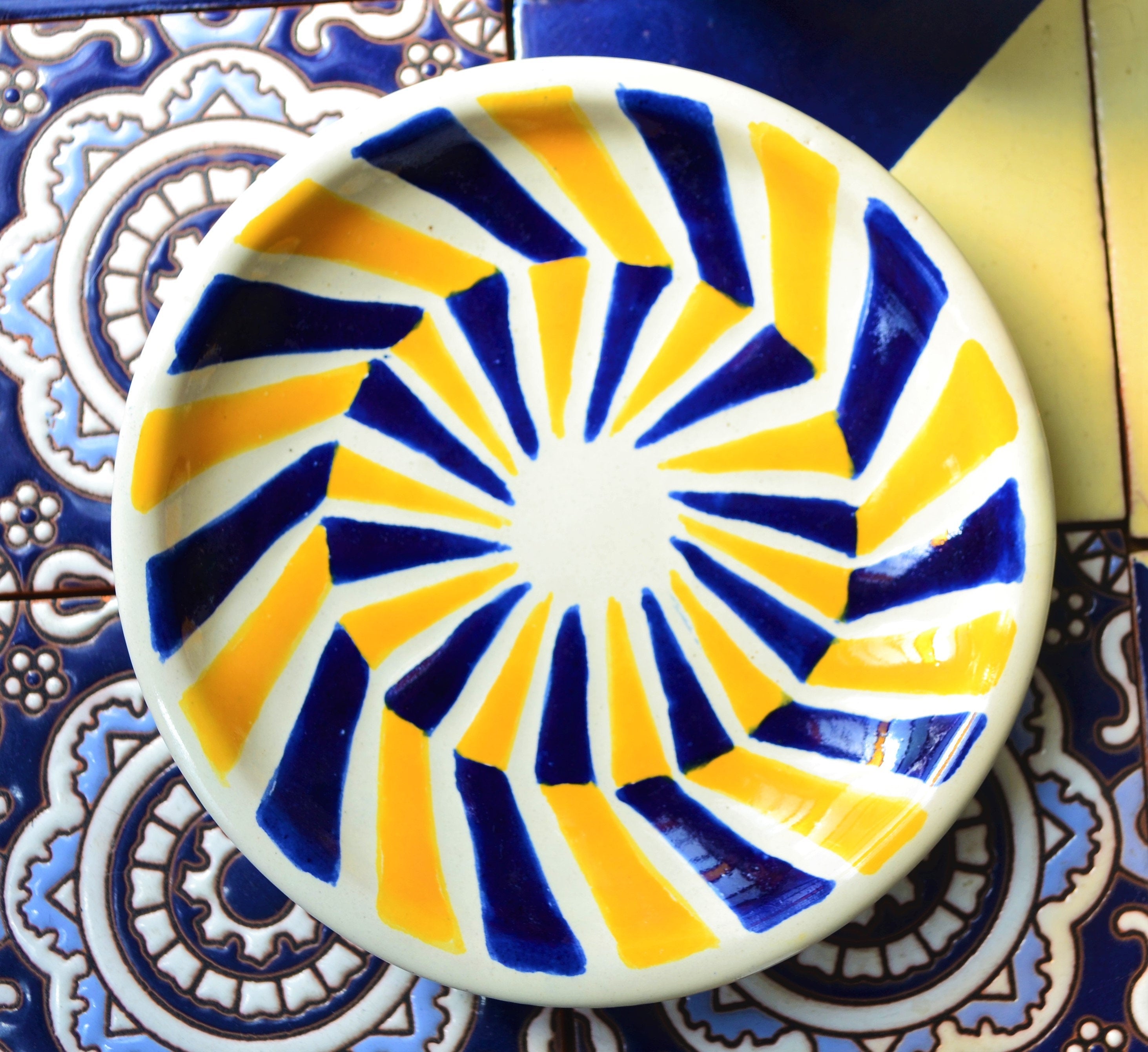 2 Tazas y Platos de Café de Talavera CM327