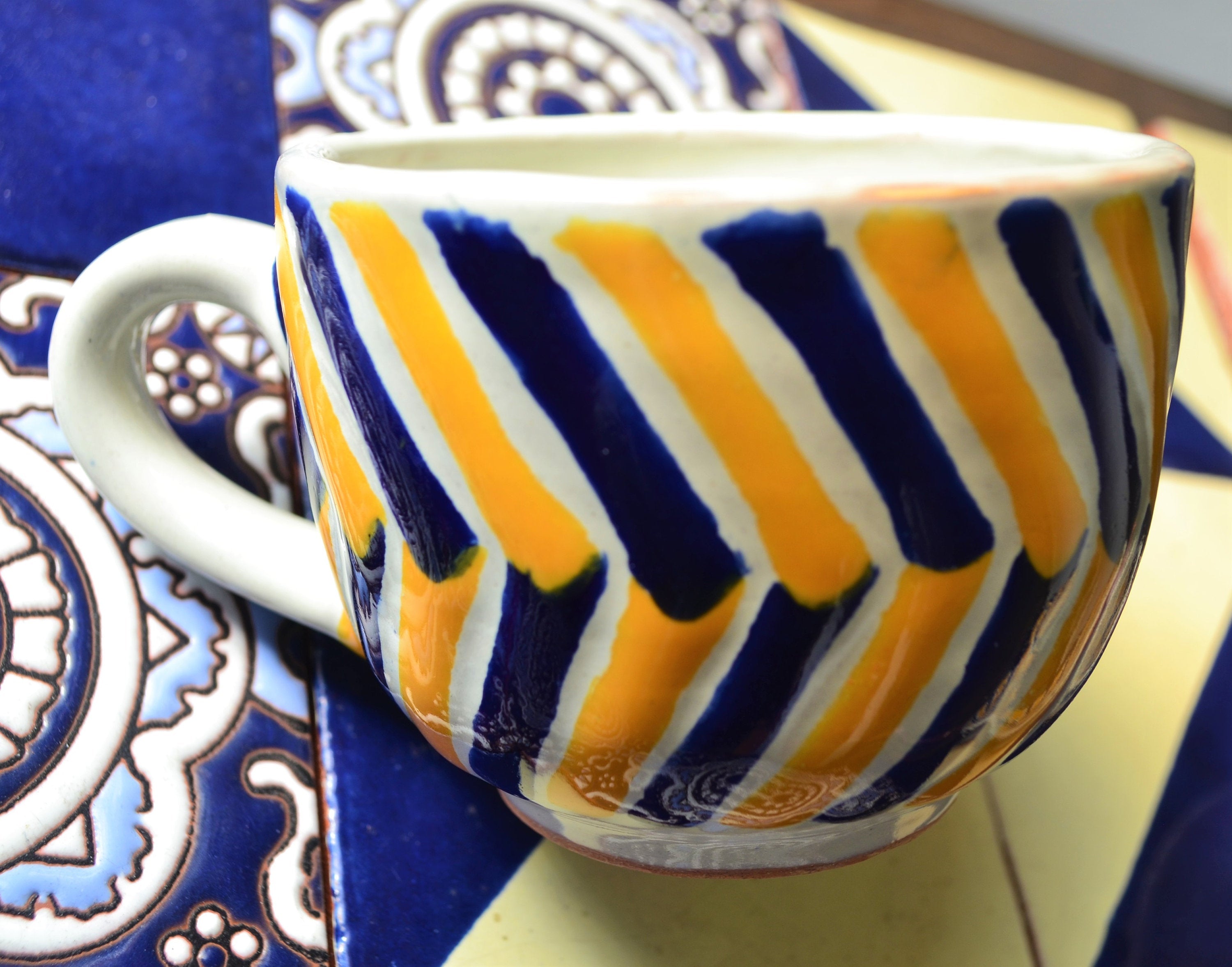2 Tazas y Platos de Café de Talavera CM327