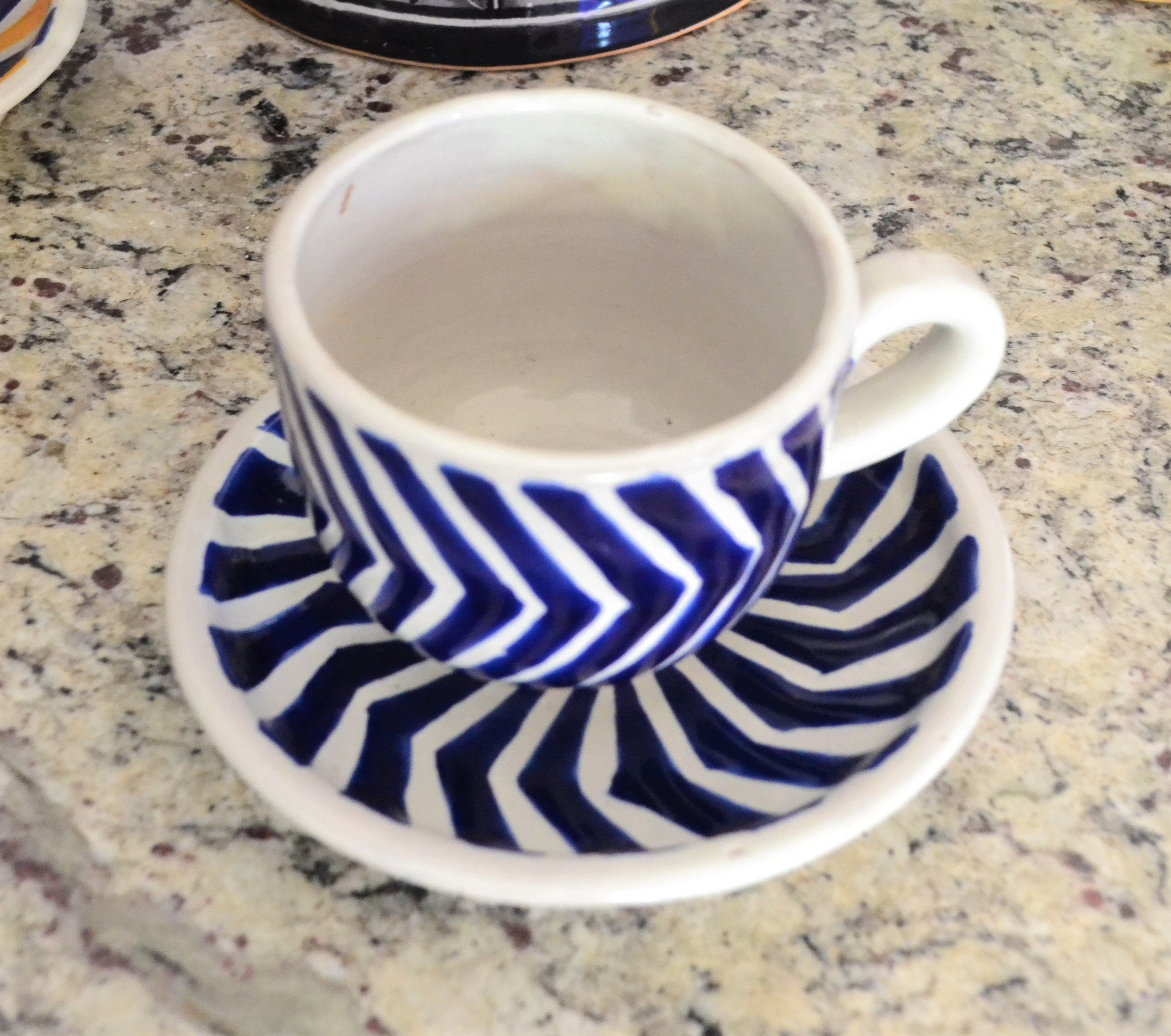 2 Tazas y Platos de Café de Talavera CM326