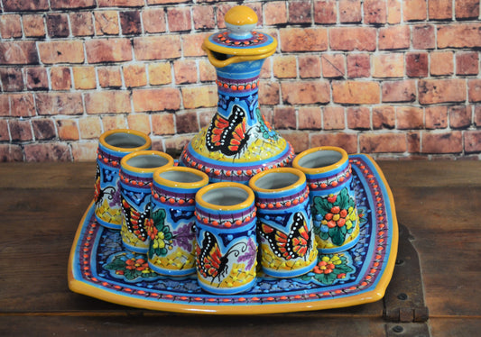 Juego de Tequila de Talavera Poblana CM328